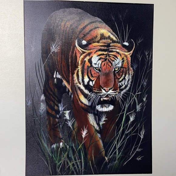 1992 Vintage FJ Warren Limited Night Prowling Tiger - Picture 6 of 9